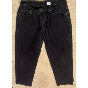 Vintage Levis 550 Jeans Men 36x32 Black Relaxed Tapered Made in Canada 90s Dad
